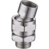 Swivel Shower Head With Brass Ball Joint Adjustable Shower Arm Connector Universal Shower Component Brushed Niekel -Comfort Bathroom Store 89794390 1