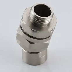 Swivel Shower Head With Brass Ball Joint Adjustable Shower Arm Connector Universal Shower Component Brushed Niekel 11 Swivel Shower Head With Brass Ball Joint Adjustable Shower Arm Connector Universal Shower Component Brushed Niekel -Comfort Bathroom Store 89794390 5