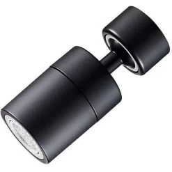 Faucet Aerator, 360 Degree Rotation, 2 Modes Adjustable Kitchen Faucet Filter Aerator For Kitchen Bathroom, 22mm Female Thread, Black, 1pc -Comfort Bathroom Store 89808305 4