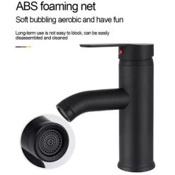 Bathroom Vessel Sink Faucet Single Handle Matte Black Lavatory Vanity Mixer Tap Tall Spout Single HoleBlack Gold 10 Bathroom Vessel Sink Faucet Single Handle Matte Black Lavatory Vanity Mixer Tap Tall Spout Single HoleBlack Gold -Comfort Bathroom Store 89808538 4