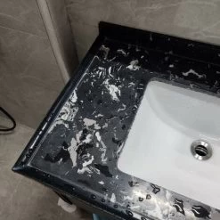 LITZEE Black Shower Barrier 2 ME Silicone Retention System, Shower Threshold Anti Overflow Rubber Water Dam Self Adhesive, Waterproof Door Seal For Bathroom Floor -Comfort Bathroom Store 90319956 5