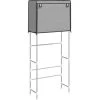 2-Tier Storage Rack Over Laundry Machine Grey 71x29.5x170.5 Cm Iron VidaXL -Comfort Bathroom Store 90730121 1