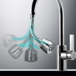 Kitchen Sink Spray Attachment Head, Faucet End Spout 360 Swivel, Splash Filter -Comfort Bathroom Store 90738319 3