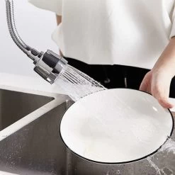 Kitchen Sink Spray Attachment Head, Faucet End Spout 360 Swivel, Splash Filter -Comfort Bathroom Store 90738319 4