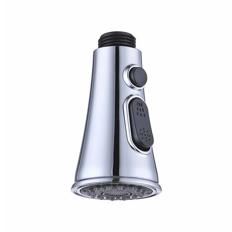 Faucet Spout, Horn Push Button Switch Hanging Spout Replaceable, For G1/2 Connectors (Plating) 3 Faucet Spout, Horn Push Button Switch Hanging Spout Replaceable, For G1/2 Connectors (Plating)