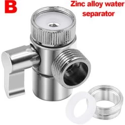 Diverter Valve, Alloy Shower Faucet 2 Way Diverter Valve, Premium Alloy For Kitchen Or Bathroom Sink