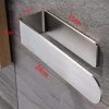 Self-Adhesive Stainless Steel Hand Towel Holder - Brushed SUS 304 Towel Ring For Bathroom Wall Stick-On Towel Hanger -Comfort Bathroom Store 90786072 1