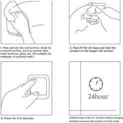 Self-Adhesive Stainless Steel Hand Towel Holder - Brushed SUS 304 Towel Ring For Bathroom Wall Stick-On Towel Hanger -Comfort Bathroom Store 90786072 3