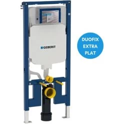 Geberit Duofix Set Extra-flat Support Frame 114 Cm UP720, Space-saving + Two-touch Flush Plate, White (111.796.00.1-B) -Comfort Bathroom Store 90868395 2