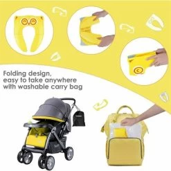Baby Toilet Reducer Foldable Child Seat Reducer Foldable Travel Potty Seat For Kids Baby, Yellow -Comfort Bathroom Store 91164536 3