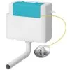 Dual Flush Concealed Cable Cistern With Chrome Push Button -Comfort Bathroom Store 91210498 1