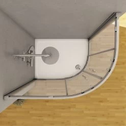 Aquariss 1200 X 900mm Offset Right Hand Quadrant Shower Enclosure With Easy Clean Glass - FREE Shower Tray & Waste -Comfort Bathroom Store 9137404 4