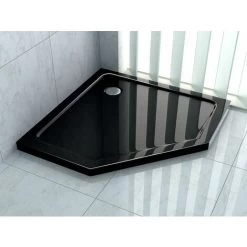 Shower Tray Diamond Black 90x90 -Comfort Bathroom Store 91440910 3