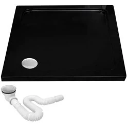 Shower Tray Savoy Black 80x80
