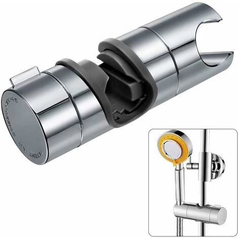 Universal Hand Shower Holder, Adjustable Hand Shower Holder, 360° Rotatable Hand Shower Holder For 18-25mm OD Slide Bar, ABS Quality Plastic, Chrome Plated 3 Universal Hand Shower Holder, Adjustable Hand Shower Holder, 360° Rotatable Hand Shower Holder For 18-25mm OD Slide Bar, ABS Quality Plastic, Chrome Plated
