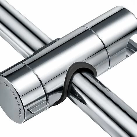 Universal Hand Shower Holder, Adjustable Hand Shower Holder, 360° Rotatable Hand Shower Holder For 18-25mm OD Slide Bar, ABS Quality Plastic, Chrome Plated 6 Universal Hand Shower Holder, Adjustable Hand Shower Holder, 360° Rotatable Hand Shower Holder For 18-25mm OD Slide Bar, ABS Quality Plastic, Chrome Plated - Image 4