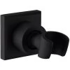 Black Shower Holder Stainless Steel Shower Head Holder Wall Mounted Handheld Shower Holder 360° Rotatable Shower Head Bracket,Square -Comfort Bathroom Store 91902077 1