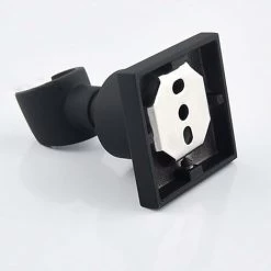 Black Shower Holder Stainless Steel Shower Head Holder Wall Mounted Handheld Shower Holder 360° Rotatable Shower Head Bracket,Square -Comfort Bathroom Store 91902077 4