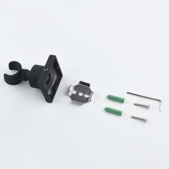 Black Shower Holder Stainless Steel Shower Head Holder Wall Mounted Handheld Shower Holder 360° Rotatable Shower Head Bracket,Square -Comfort Bathroom Store 91902077 5