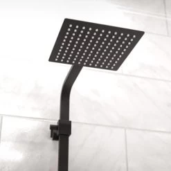 Modern Square Matte Black Exposed Thermostatic Mixer Shower Set With Shower Head And Handheld 10 Modern Square Matte Black Exposed Thermostatic Mixer Shower Set With Shower Head And Handheld -Comfort Bathroom Store 91925365 4