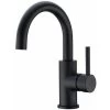 Bathroom Faucet, 360° Swivel Basin Faucet, High Spout Basin Mixer Tap, Faucet For Bathroom Or Small Kitchen, Matte Black 2 Bathroom Faucet, 360° Swivel Basin Faucet, High Spout Basin Mixer Tap, Faucet For Bathroom Or Small Kitchen, Matte Black -Comfort Bathroom Store 92346593 1