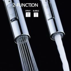 Universal G 1/2 Kitchen Faucet Head, Faucet Sprayer Replacement Part, Sprayer Settings Shower Head For Bathroom Kitchen Mixer Tap, Chrome Finish -Comfort Bathroom Store 92346692 3