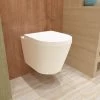 Biubiubath Rimless Wall Hung Toilet Soft Close Seat Modern Bathroom Round WC Pan -Comfort Bathroom Store 92679020 1