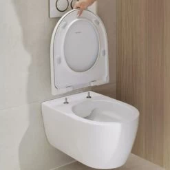 Grohe Toilet Set Rapid SL Support Frame + Geberit Rimfree Wall Hung Toilet + Skate Cosmopolitan Flush Plate -Comfort Bathroom Store 92692805 3