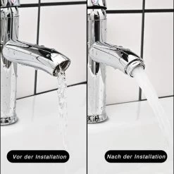 M24 Faucet Aerator, 6 Pieces Water Saving Faucet Aerator With Stainless Steel And ABS Filter, Include 8 Gaskets And 1 Chrome Aerator Wrench For Bathroom And Kitchen Sink Faucet -Comfort Bathroom Store 92864264 3