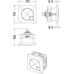 Rimless D Shape Back To Wall Toilet Pan With Soft Close Seat & Concealed Cistern Brushed Brass Plate Button -Comfort Bathroom Store 92871067 5