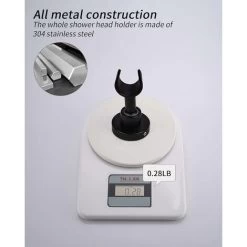 Shower Head Holder Wall Mount SUS304 Stainless Steel Shower Wand Holder,Adjustable Handheld Shower Head Bracket Holder Matte Black,A13120B 11 Shower Head Holder Wall Mount SUS304 Stainless Steel Shower Wand Holder,Adjustable Handheld Shower Head Bracket Holder Matte Black,A13120B -Comfort Bathroom Store 93443888 5