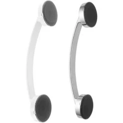 Bath Grab Bar Bathroom Handle Rail Handle Suction Cup Shower Grab Bar Safety Bar Tub Glass Door Non-Slip Handrail (Silver) -Comfort Bathroom Store 93513804 3