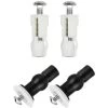 4 Pcs Toilet Seat Hinge Fasteners, Toilet Lid Expansion Screws Toilet Seat Fastener Toilet Seat Screws Set, Toilet Lid Replacement Parts