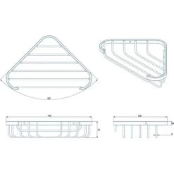 Croydex Rust Free Shower Riser Rail Storage Basket Caddy -Comfort Bathroom Store 93554985 5