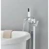 Robinet Baignoire Ilot Autoportante Mitigeur Baignoire Robinet Baignoire Îlot Bain Mélangeur Sur Pied Avec Douchette Chromé 1 Robinet Baignoire Ilot Autoportante Mitigeur Baignoire Robinet Baignoire Îlot Bain Mélangeur Sur Pied Avec Douchette Chromé -Comfort Bathroom Store 93559417 1