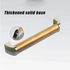 Wooden Toilet Grab Bar，Grab Bar Bathroom Safety Non-Slip For Handicapped Old Man（44cm） -Comfort Bathroom Store 93593072 3