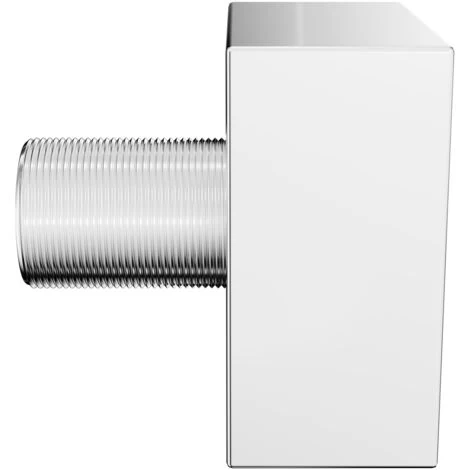 Wholesale Domestic Cubix Polished Chrome Square Shower Elbow 6 Wholesale Domestic Cubix Polished Chrome Square Shower Elbow - Image 4
