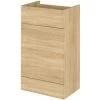 Hudson Reed Natural Oak 500mm Toilet Unit - OFF346 -Comfort Bathroom Store 9377172 1