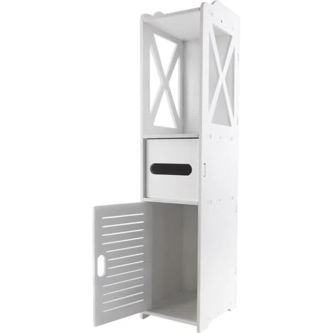 Bathroom Storage Cabinet Organiser Cupboard Utility Shelf Laundry Toilet Shelves 4 Bathroom Storage Cabinet Organiser Cupboard Utility Shelf Laundry Toilet Shelves - Image 2