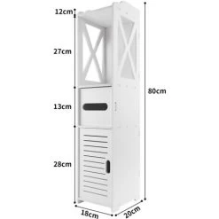 Bathroom Storage Cabinet Organiser Cupboard Utility Shelf Laundry Toilet Shelves 10 Bathroom Storage Cabinet Organiser Cupboard Utility Shelf Laundry Toilet Shelves -Comfort Bathroom Store 93861406 4