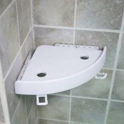 Bathroom Corner Shelf Shower Caddy Suction Cup Bathroom Storage Wall Mount Shampoo Shower Kitchen Storage Rack Organizer -Comfort Bathroom Store 93920228 4