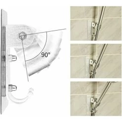 Shower Holder Detachable Wall Mounted Shower Head Holder With Adjustable Angle Waterproof Heavy Duty Wall Mounted For Hotel Bathroom -Comfort Bathroom Store 93920301 2