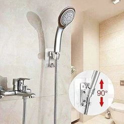 Shower Holder Detachable Wall Mounted Shower Head Holder With Adjustable Angle Waterproof Heavy Duty Wall Mounted For Hotel Bathroom -Comfort Bathroom Store 93920301 3