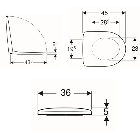 Geberit Selnova Softclose Seat, Duroplast, White (500.333.01.1) 4 Geberit Selnova Softclose Seat, Duroplast, White (500.333.01.1) - Image 2