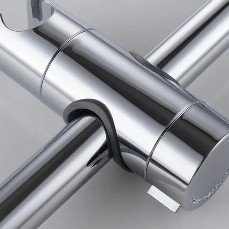 Replaceable Hand Shower Stand, Chrome ABS Shower Head Stand, 18-25MM Adjustable Diameter 5 Replaceable Hand Shower Stand, Chrome ABS Shower Head Stand, 18-25MM Adjustable Diameter - Image 3