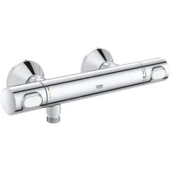 Grohe Precision Flow Thermostatic Shower Mixer Set + Hand Shower + Adjustable Wall Bracket + Hose 1750mm, Chrome -Comfort Bathroom Store 94412489 4