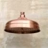 Copper Shower Head, 20cm (8 Inch) Diameter, High Pressure Fixed Shower Head With Adjustable Angle Shower Head Rain Shower Head - Gold