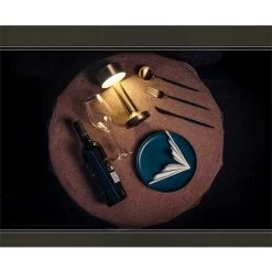 Dimmable Table Lamp, Touch Sensor Table Lamp Wireless Rechargeable 3 Brightness Levels 3W LED Night Light For Bedside, Coffee Table, Restaurant -Comfort Bathroom Store 94517744 4