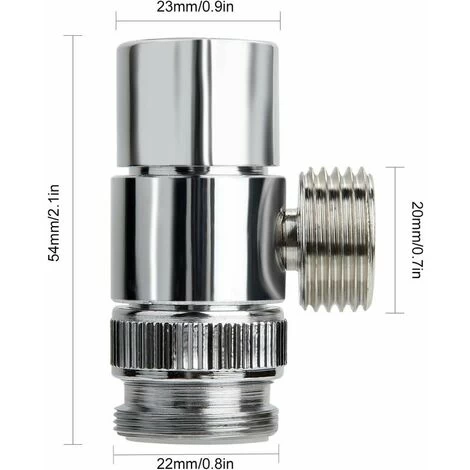 Shut-off Valve Shower Head Brass Head Valve Switch Valve G1/2 Shower Shut-off Valve 4 Shut-off Valve Shower Head Brass Head Valve Switch Valve G1/2 Shower Shut-off Valve - Image 2