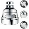 Swivel Faucet Aerator, Aerator Faucet Water Saving Extension Faucet Filter Nozzle Kitchen Faucet Adjustable Multifunctional Sprayer -Comfort Bathroom Store 94612199 1